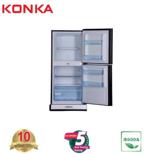 KONKA Refrigerator-KRT 165GB Red Circle-2 Door Upper Freezer (165 Ltr) - Image 2