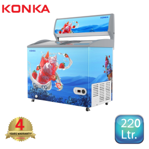 KIF220CB-Ocean Cool KONKA Display Freezer/Ice Cream Freezer with Digital Temperature Control (220 LTR)