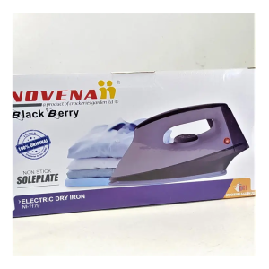Novena NI-1179 Electric Dry Iron – 1000W – BlackBerry